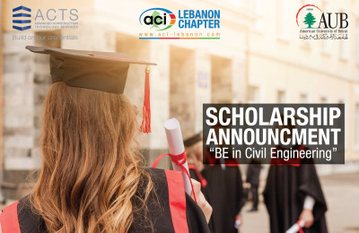 Scholarship Announcement - BE Degree In Civil Engineering At The American University Of Beirut